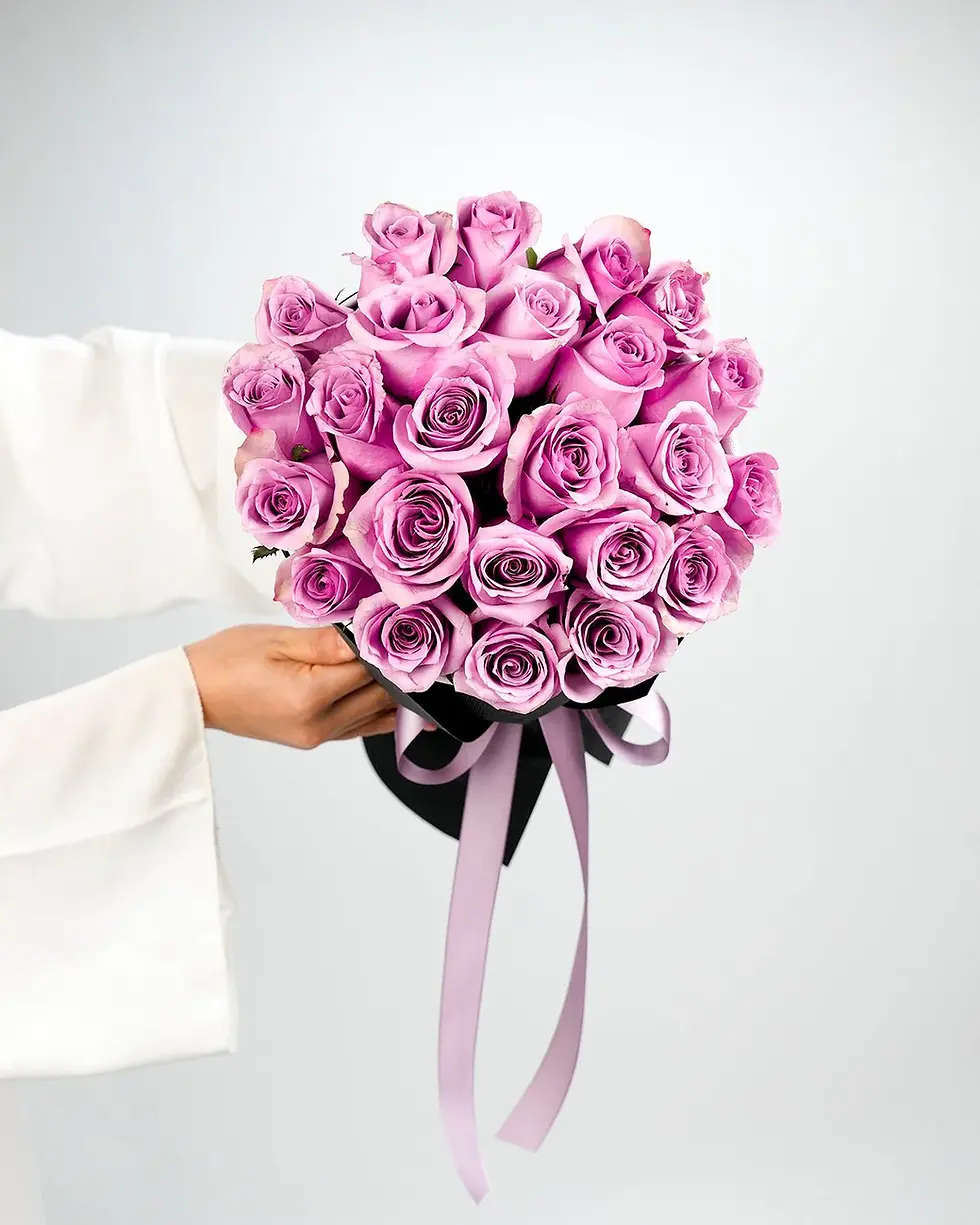 Koyu Pembe Gül Buketi