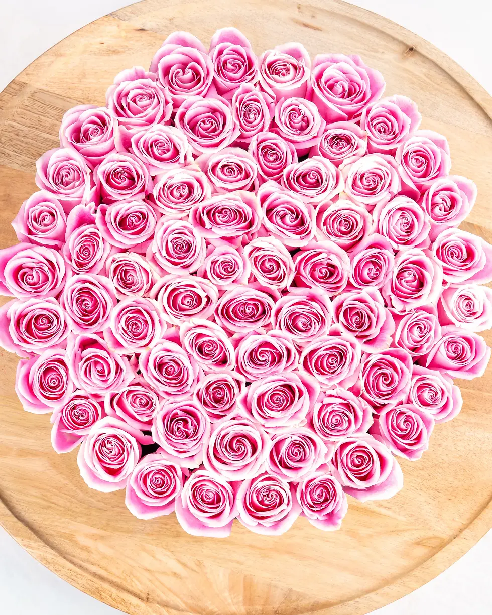 50 Pembe Gül Kutusu