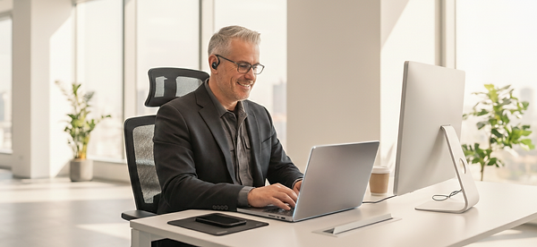 Mitarbeiter KI Computer