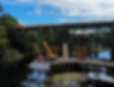 large bridge construction in Vermont