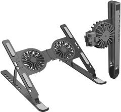 Laptop Cooling Stand, Aluminum Alloy, Foldable and Portable, RGB Lighting