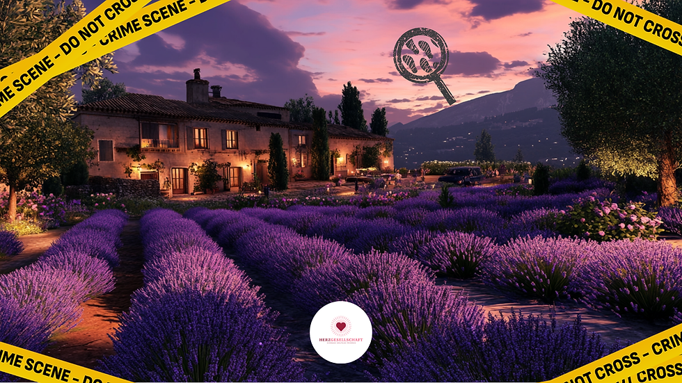 PAARE & FRIENDS// Krimi Dinner Mord à la Provence mit 4 Gänge Menü