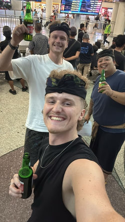 picking up guido at the airport