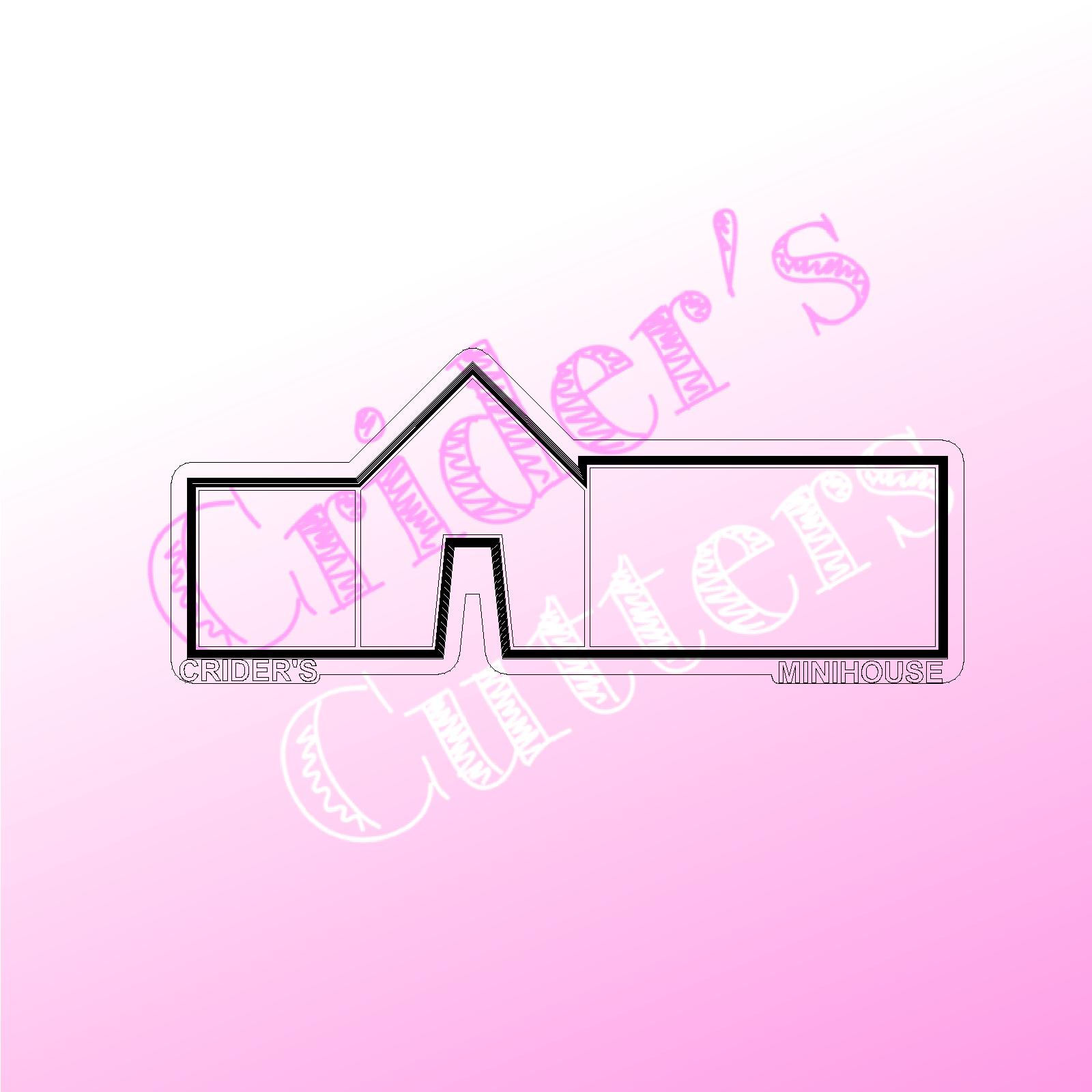 3D STL File Download - Mini House "Mug Hugger" - Cookie Cutter Outline