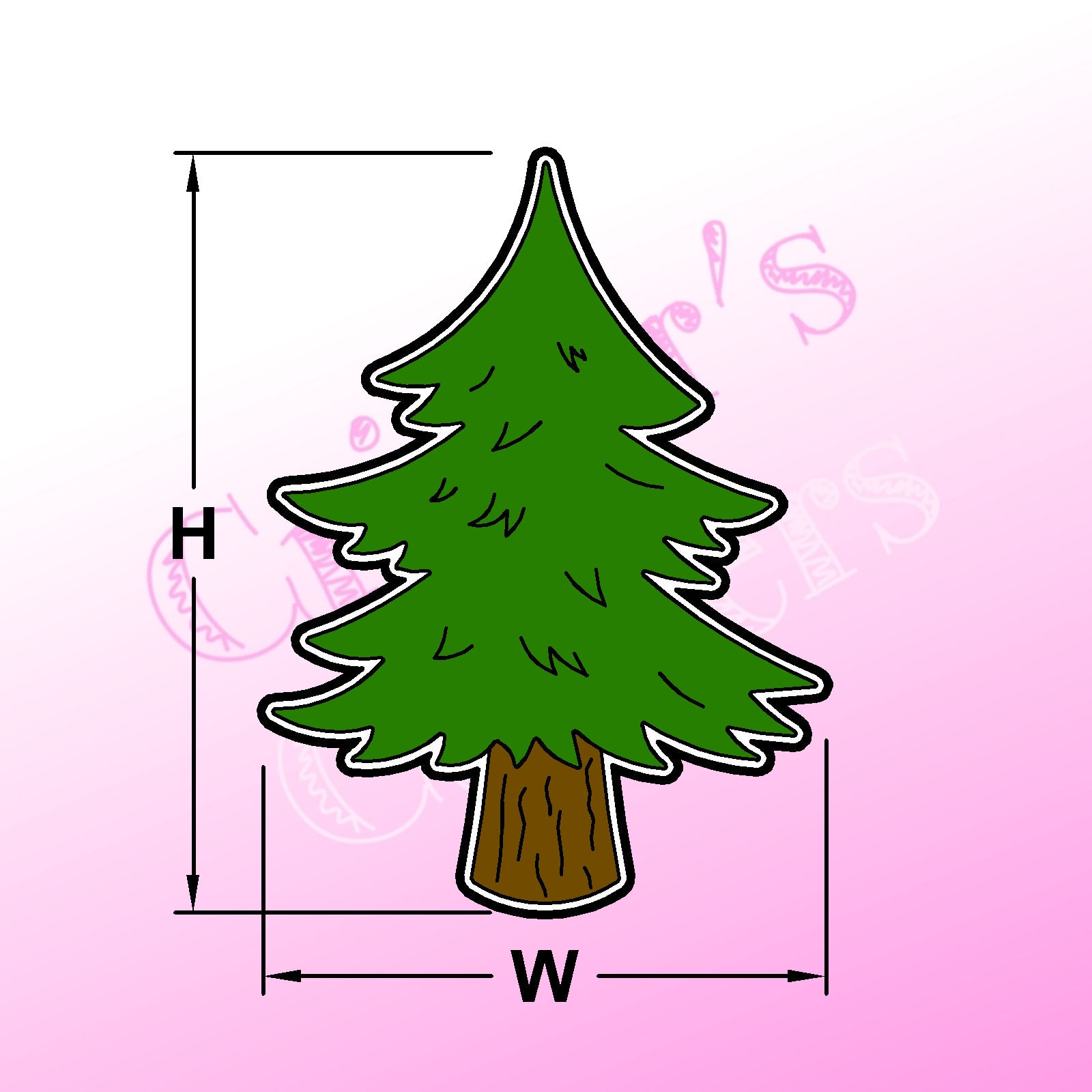 Pine Tree - Cookie Cutter