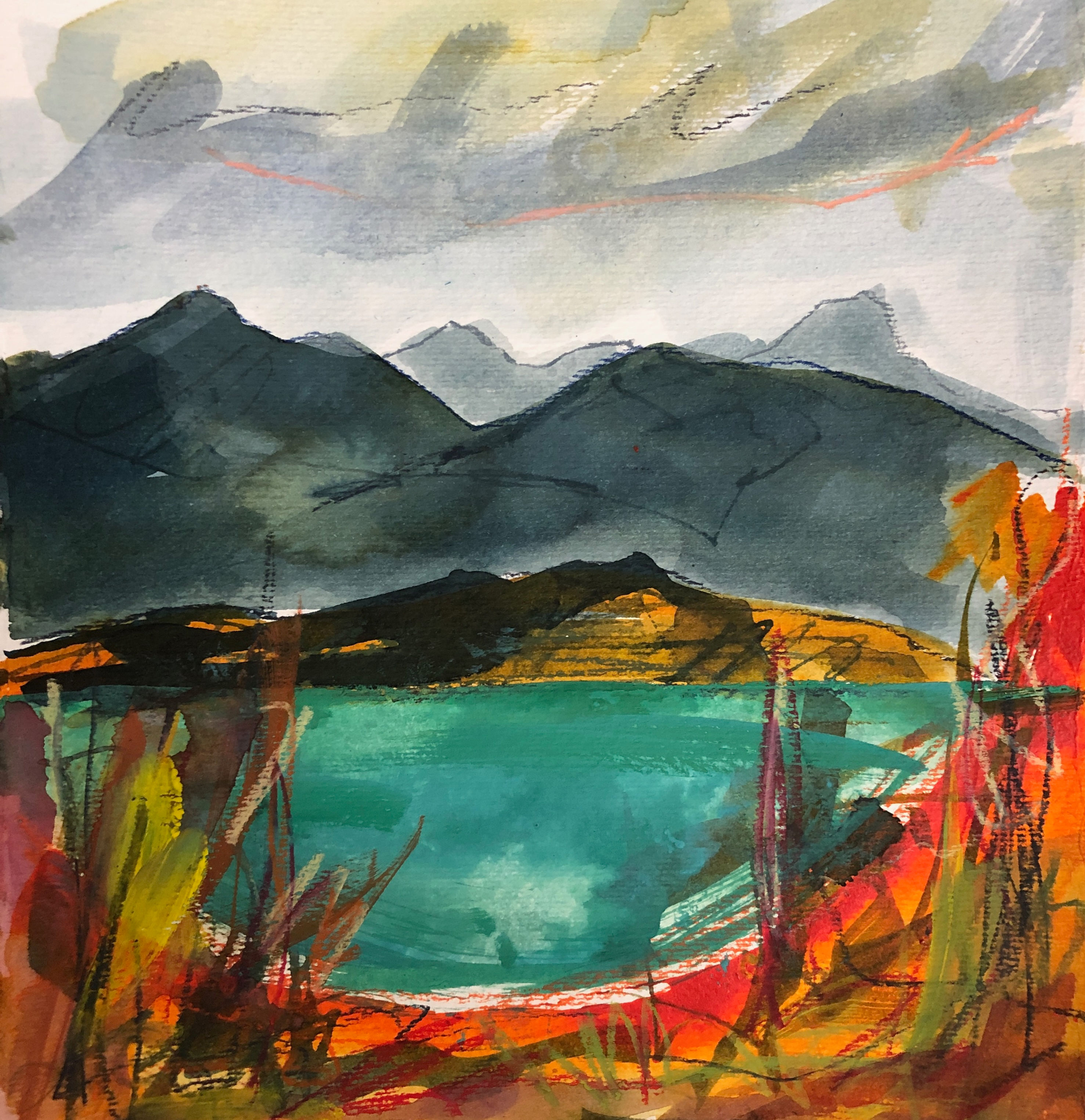 Looking Skye-wards from the shores of Loch Carron 05