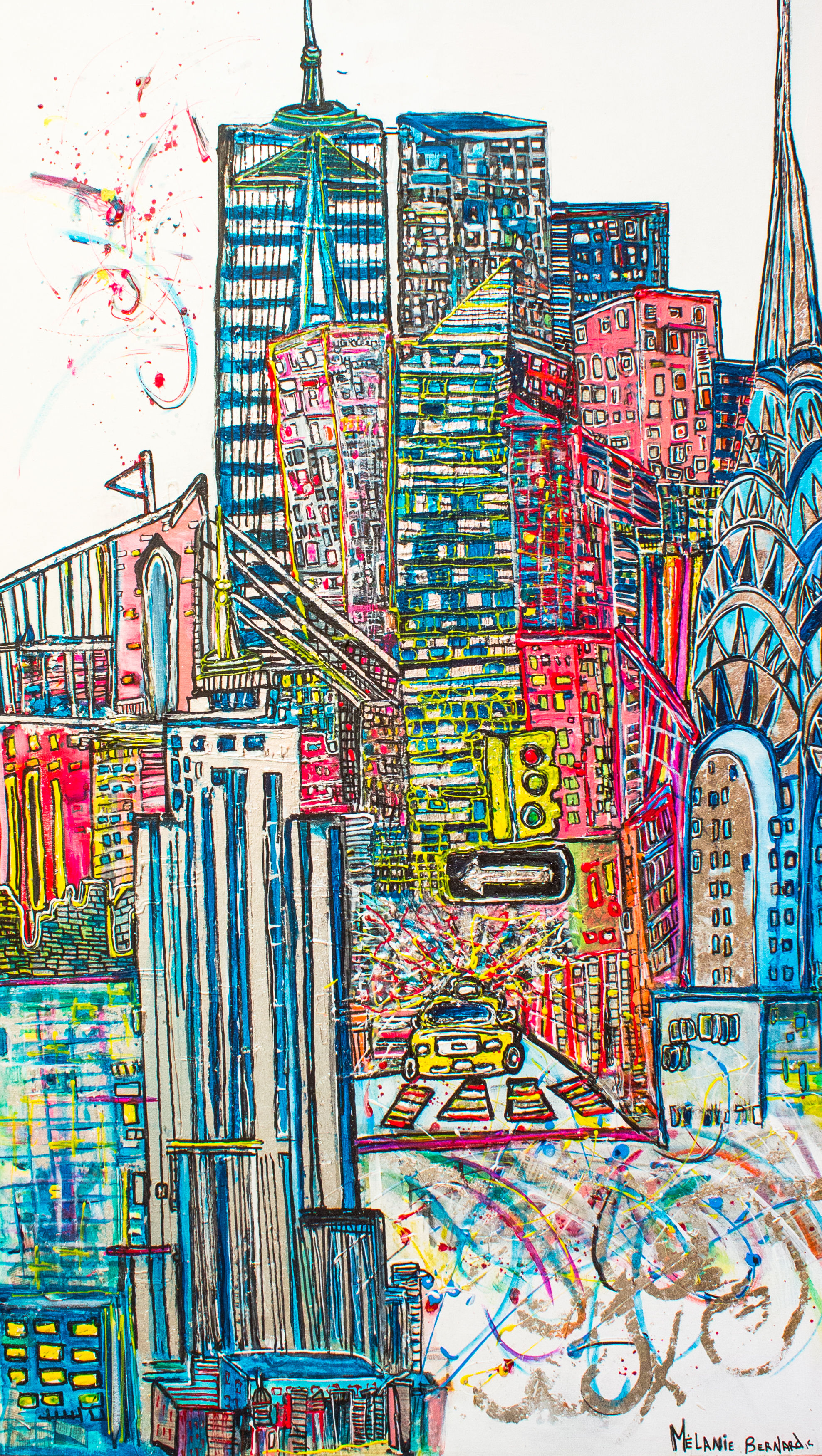 Reproduction sur Aluminium ou Acrylique (Plexi) New York city