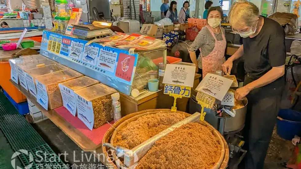 布袋觀光魚市 現場魚鬆 圖片
