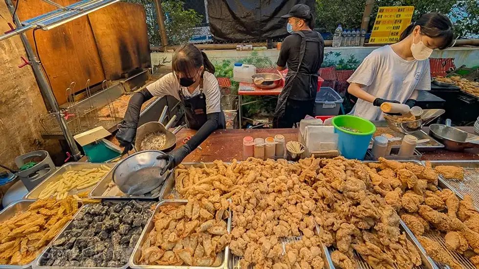 嘉義後潭夜市 必吃美食 阿誠炸雞 圖片