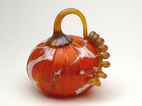 Colorful glass pumpkin.