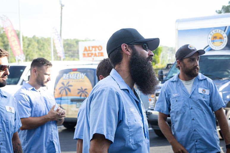 Team of auto repair technicians