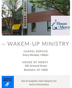 Wakem-Up Ministry Chapel Service Flyer