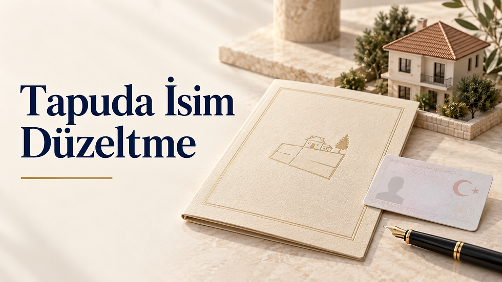 Tapu Kaydında İsim ve Kimlik Bilgisi Düzeltme Davası | 2026