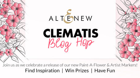 Altenew Paint-A-Flower: Clematis & Artist Alcohol Markers Release Blog Hop + Giveaway