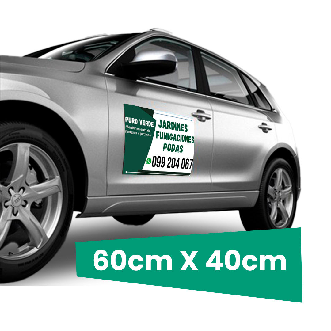 Imán vehicular 50x30cm