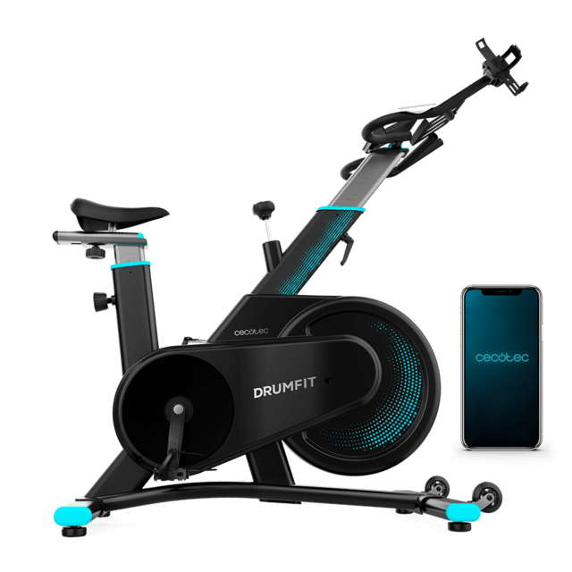 Bicicleta indoor DrumFit Indoor 7000 Magno Connected con resistencia magnética