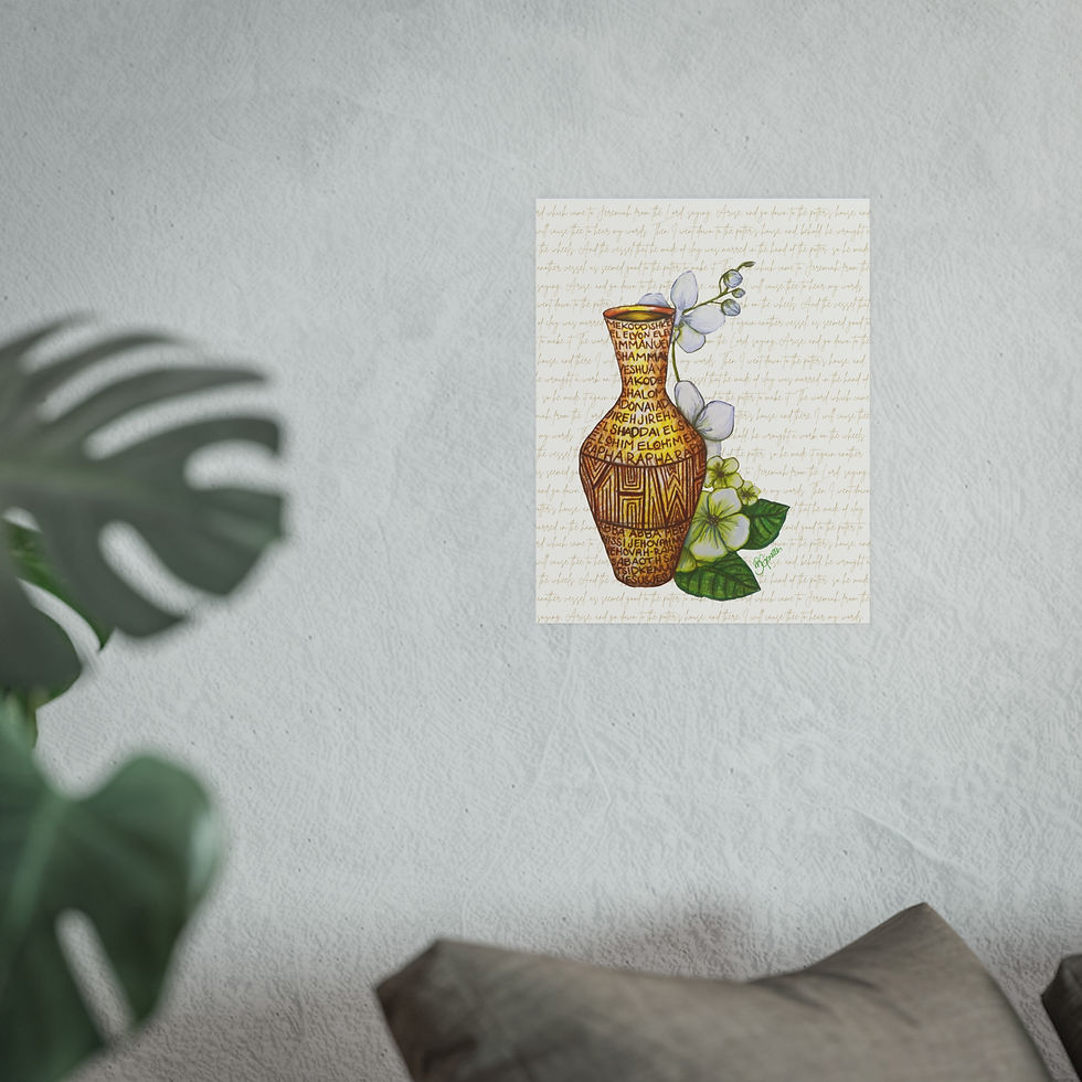 Thumbnail: "Filled" Jeremiah 18 Vessel Art Print (Satin and Archival Matte Posters)