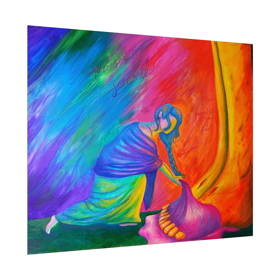 Thumbnail: "At His Feet" on Watercolor Matte Paper