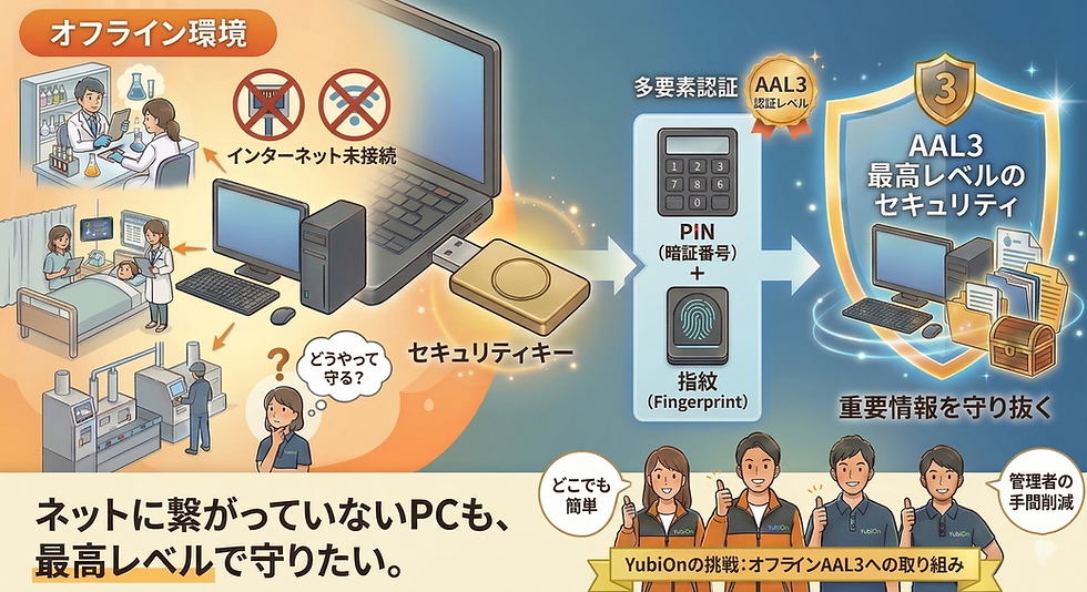 ネットに繋がっていないPCも、最高レベルで守りたい。YubiOnが挑戦する「AAL3」への取り組み