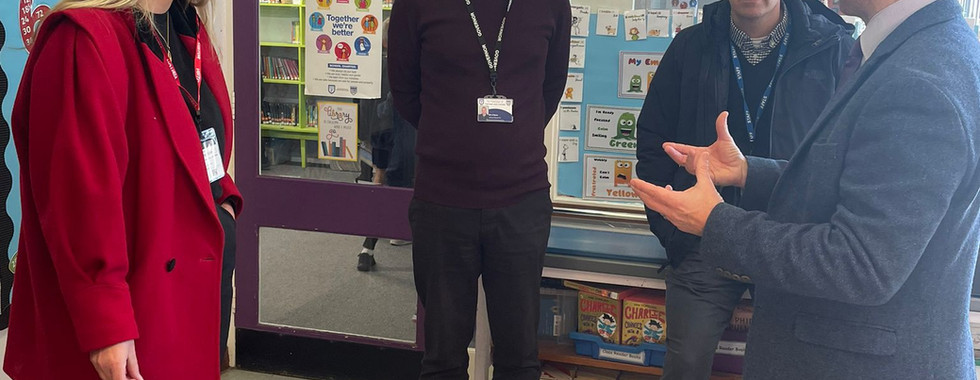 Jenny Riddell-Carpenter MP at Fairfield and Colneis Schools