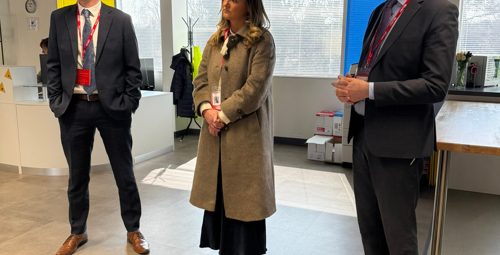 Jenny and Minister Mcmahon at BT Adastral Park