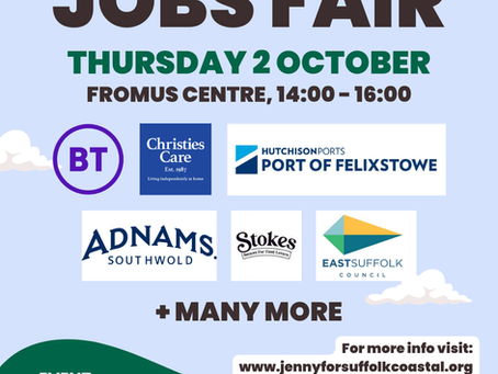 Saxmundham Jobs Fair - Save the date