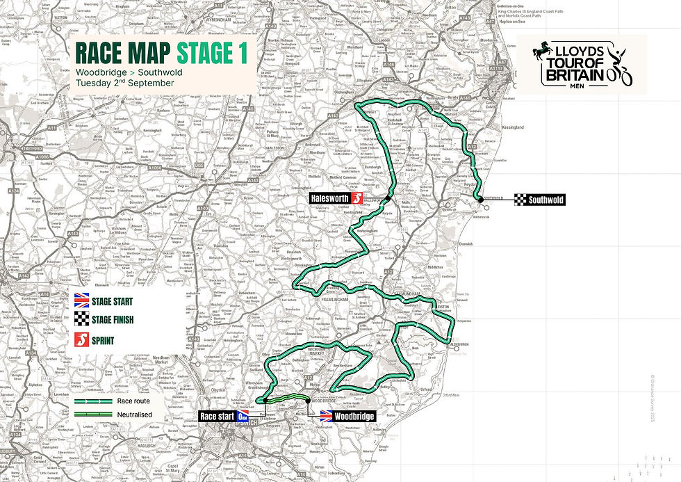 Map of the route