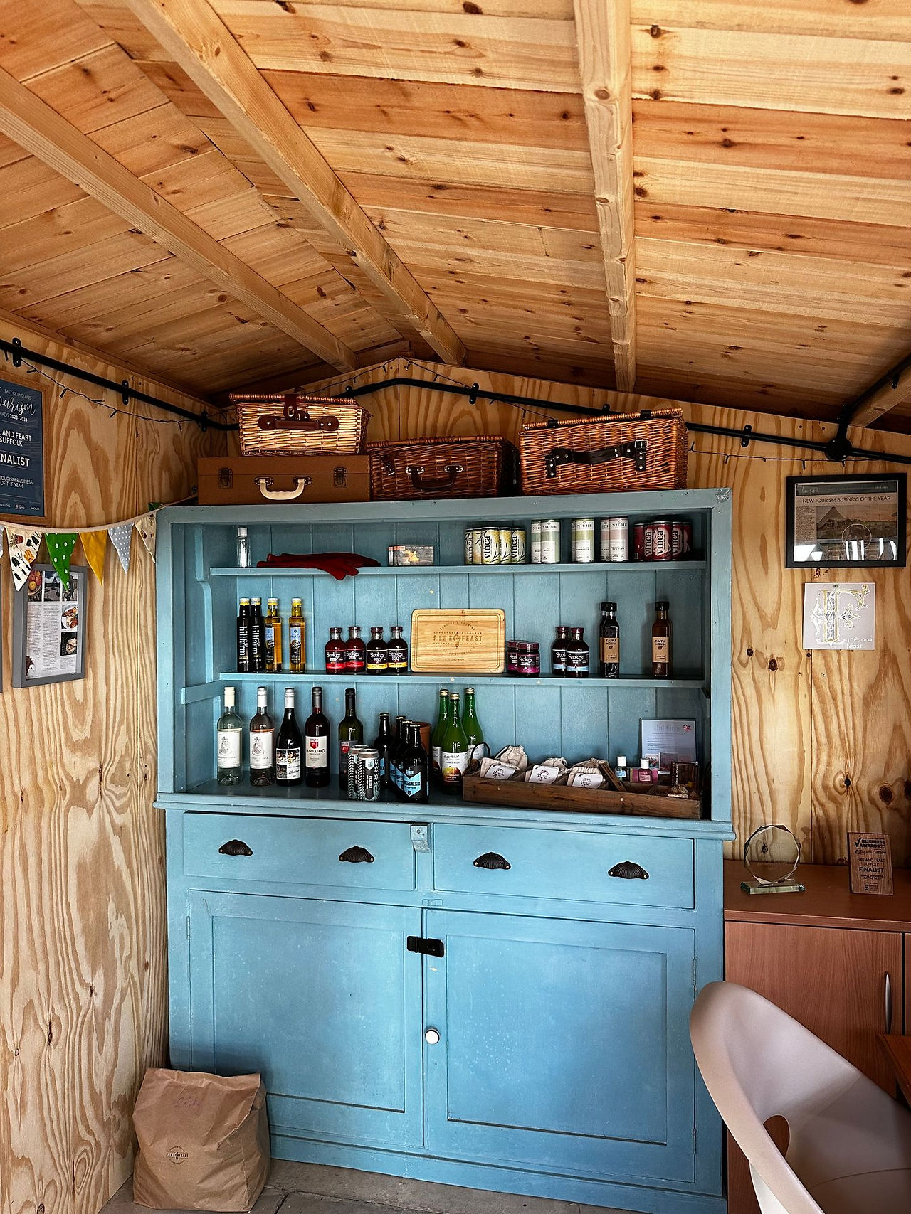 Selection of goods for sale at the farm