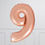 Thumbnail: Inflated Rose Gold Birthday Balloon Numbers