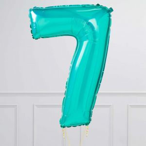 Thumbnail: Inflated Dinosaur Birthday Balloon Numbers
