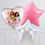 Thumbnail: Barbie Pink Birthday Stars Inflated Foil Balloon Bunch