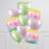 Thumbnail: Thinking Of You Lavender Mint Hearts Inflated Foil Balloon Bunch