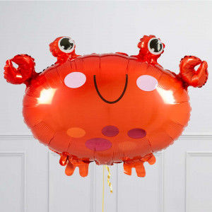 Thumbnail: Happy Crab Under The Sea Inflated Foil Balloon Bunch