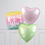Thumbnail: Thinking Of You Lavender Mint Hearts Inflated Foil Balloon Bunch