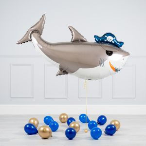 Thumbnail: Pirate Shark Inflated Balloon Package