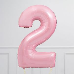 Thumbnail: Inflated Lavender Rose Birthday Balloon Numbers