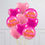 Thumbnail: Happy Birthday Mixed Pink Hearts Inflated Foil Balloon Bunch