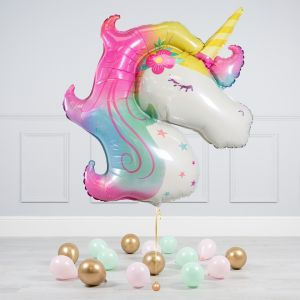 Thumbnail: Unicorn Pastel Pink Birthday Balloon Package