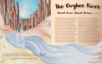 Magazine spread about the Owyhee River
