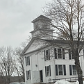church winter day