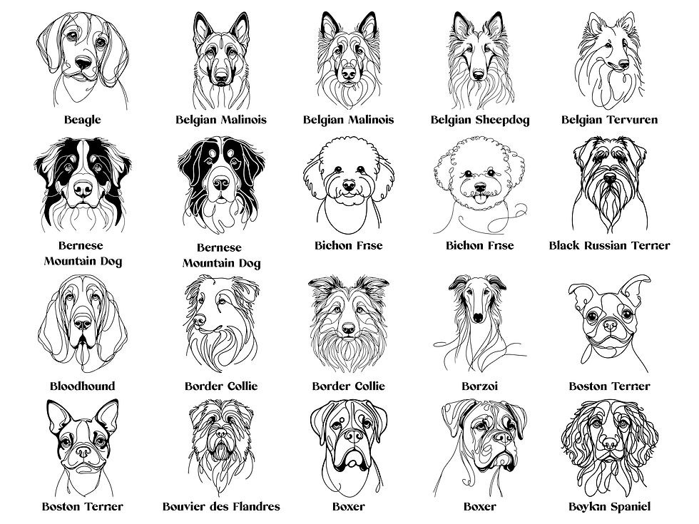Thumbnail: Dog Illustration Plant Pot - 115 Breeds