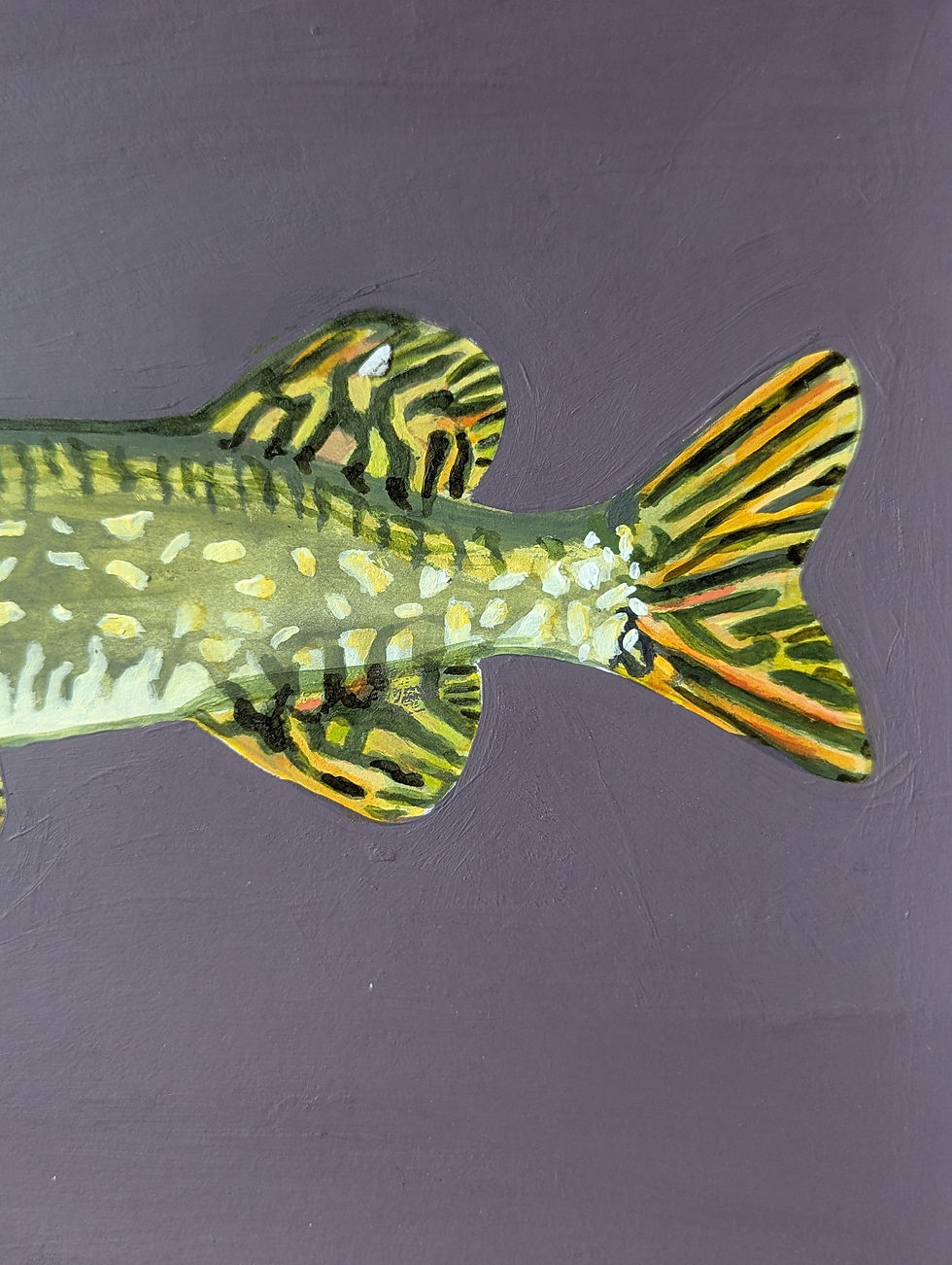 Thumbnail: Northern Pike Acrylic Painting