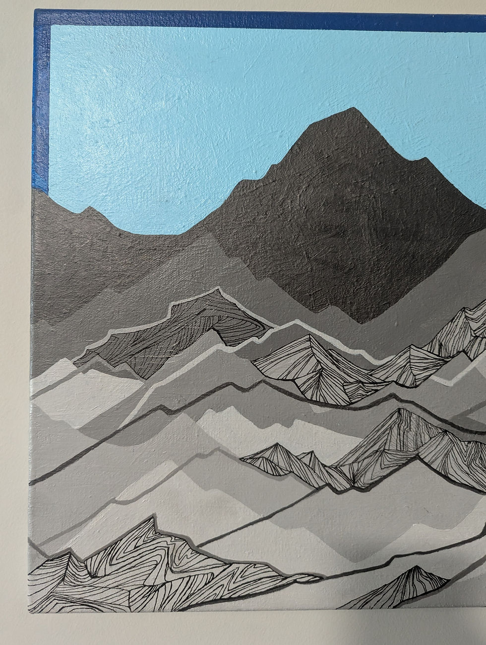 Thumbnail: All the Mountains Acrylic Painting