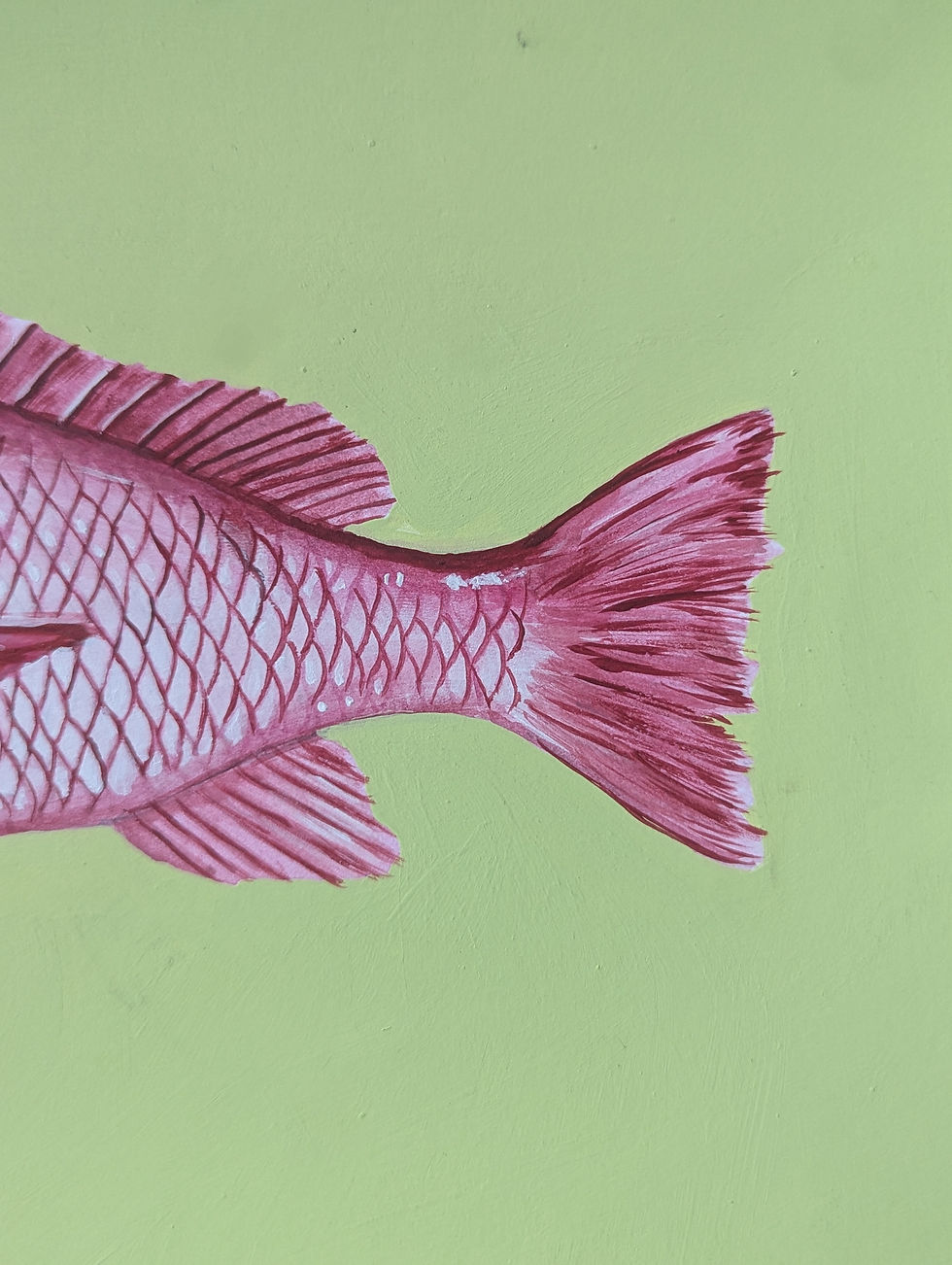 Thumbnail: Red Snapper Acrylic Painting