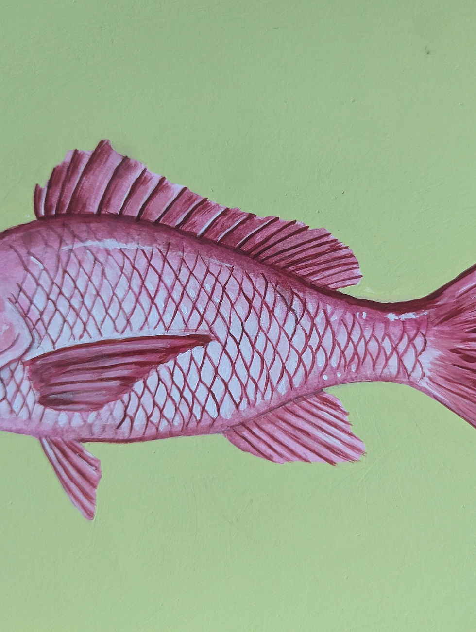 Thumbnail: Red Snapper Acrylic Painting