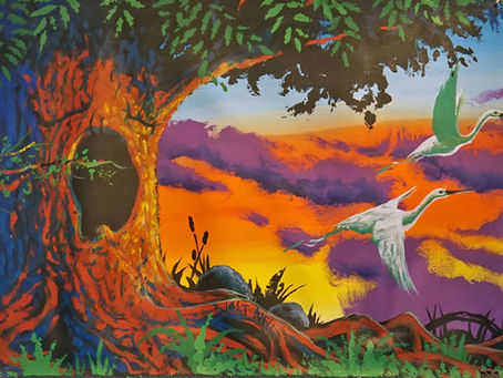 Walt Neil's The Yawning Tree Painting