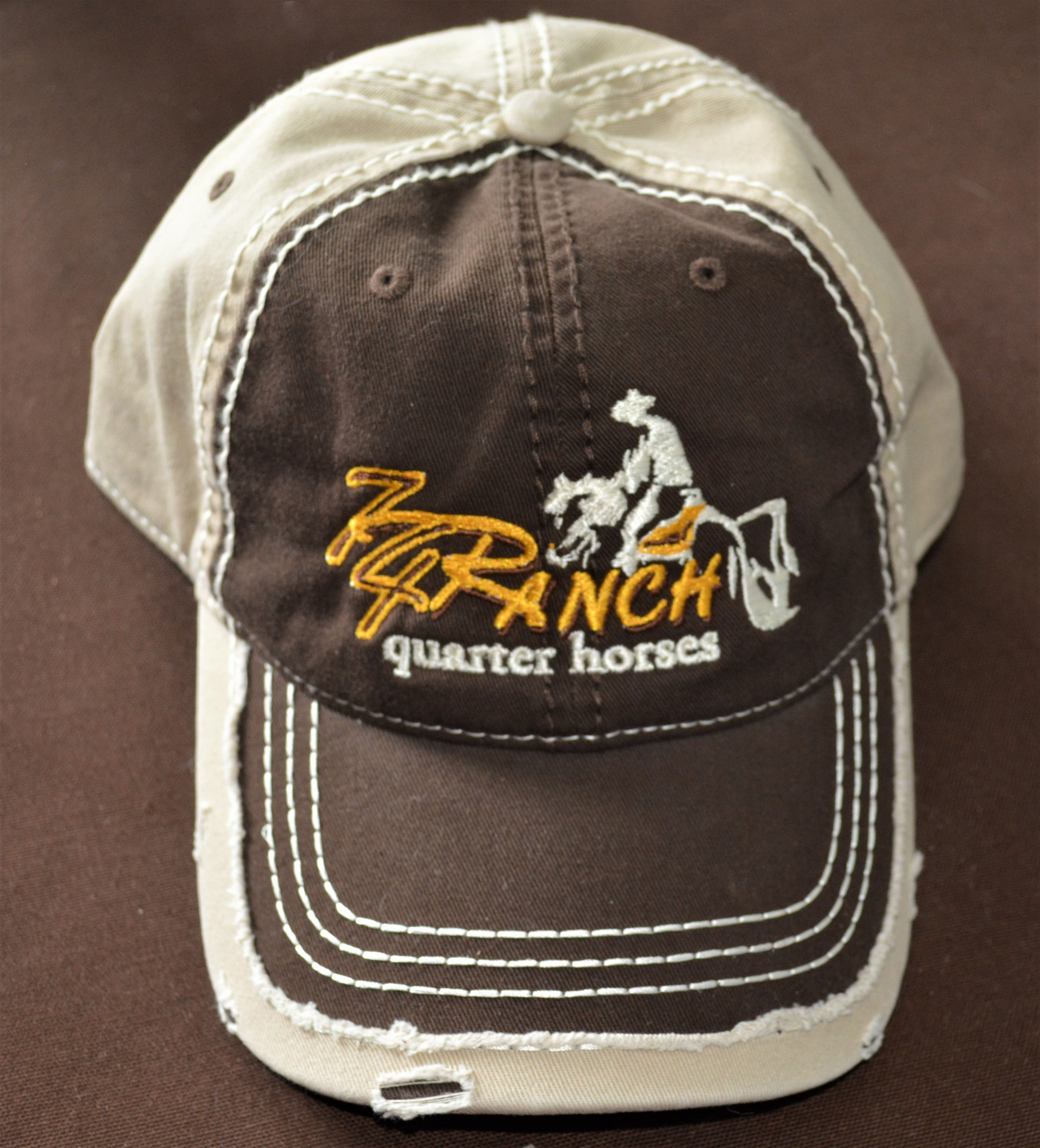 Brown & Gold on Beige