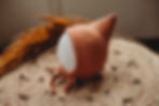 Pumpkin Ribbed Elf Bonnet