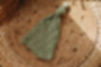 Sage Green Knit with white dots