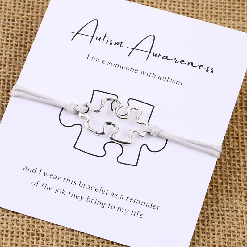 Thumbnail: Autism Awareness Puzzle Charm Bracelet